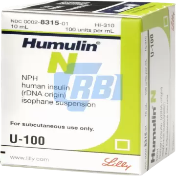 Humulin N 100 iu/ml Cartridges - 5 X 3 ML 100 IU/ML CARTRIDGES